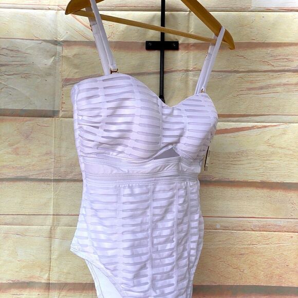 Womens size Lg NWT Kenneth Cole one piece belly toning bathing suit - Picture 3 of 11